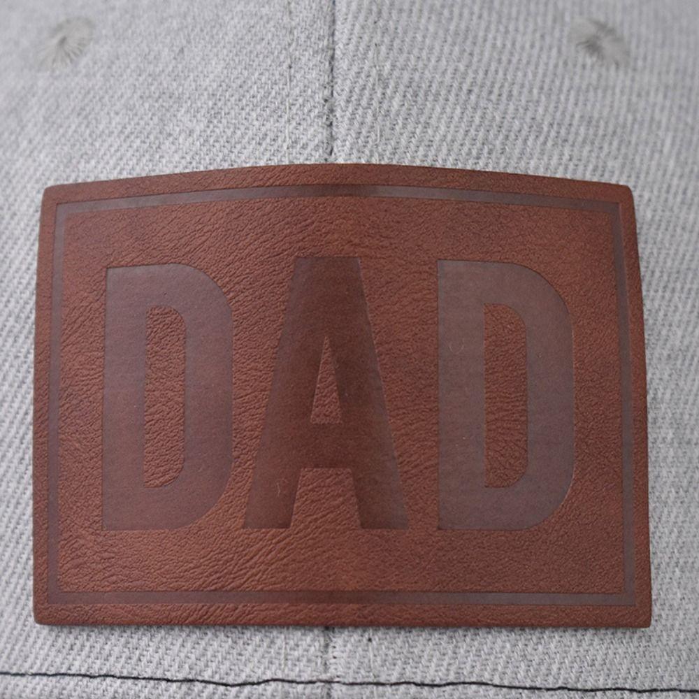 Curved Brim Mesh Trucker Hat DAD Leather Label Snapback Cap Casual Dad Hat Summer Outdoor