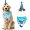 Dog Birthday Party Supplies Birthday Bandana Set with Birthday Hat Scarf Birthday Banner Balloons Party Decorations Supplies