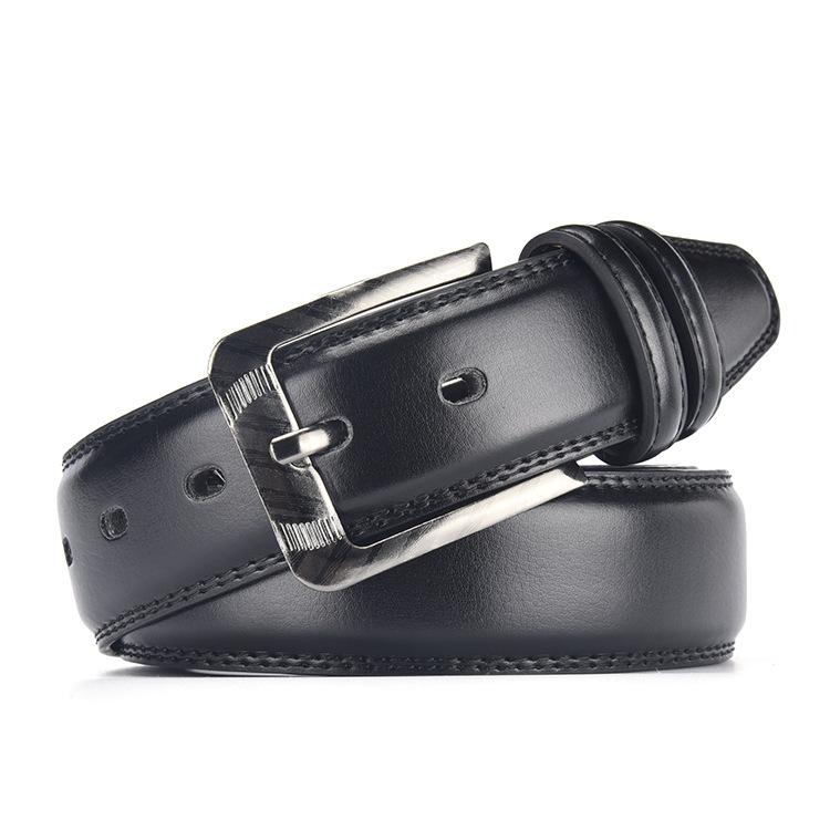 Pin Buckle Belt Casual Blue Pu Men'S Belt Belt Belt Men'S High Sense