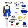 Anime Game Umamusume: Pretty Derby Daiwa Scarlet Cosplay Costume Wig Combat Uniform Skirt Woman Halloween Carnival Party Suit