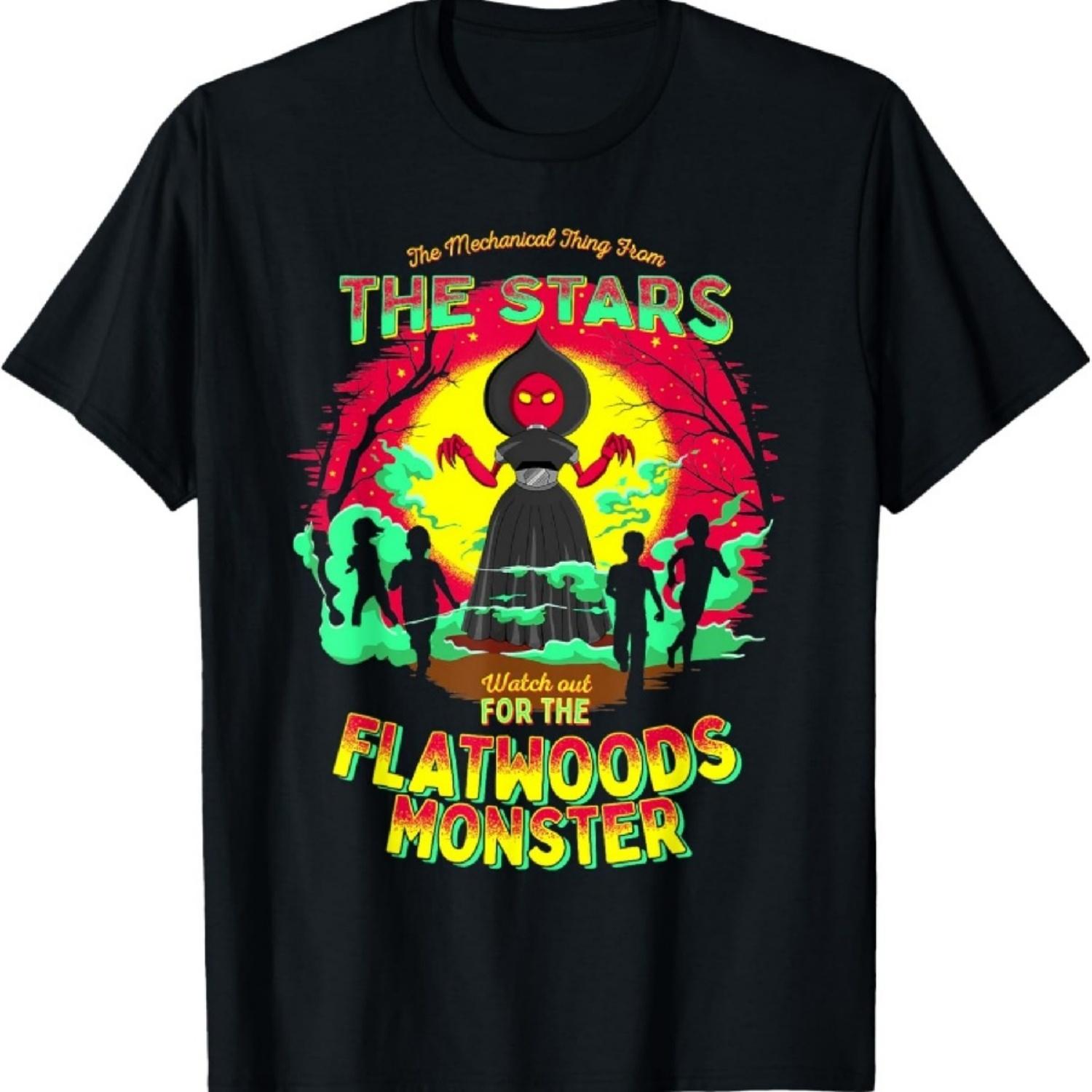 

Flatwooods Monster Alien Braxie Braxton County WV Cryptid T-Shirt XXXXXL чорний