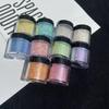 Nail Art Aurora Neon Powder Diy Handmade Nail Art Polarized Opal Powder Shiny Bottled Glitter Powder