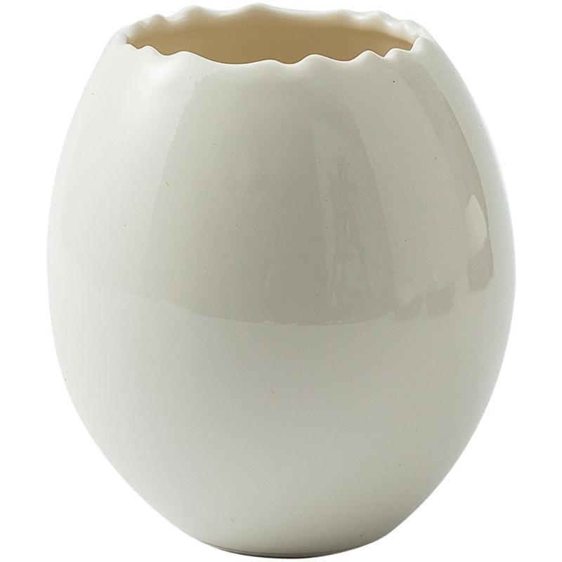 Bird Eggshell Serving Bowl Glossy Ceramic Decoration Bowl for Salad Fruit Display and Home Table Styling Use