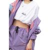 New Era Giacca Unisex Manica Lunga Colore a Blocchi Collo Alto Viola 12877369