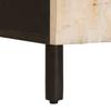 Nightstand with Drawers White 50 x 33 x 60 cm Solid Mango Wood