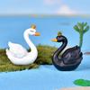 Coroană Lebădă Micro-peisaj Bonsai Ornament Suculent Lebădă Neagră Ornament Animal Plastic Accesoriu Peisagistic Horticultural