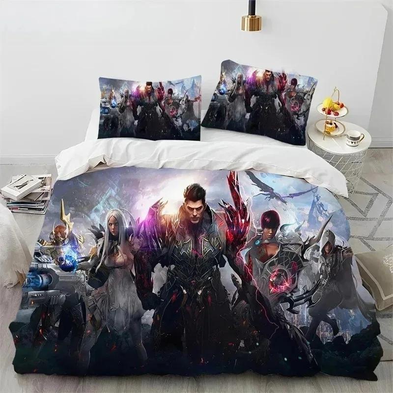 3D Lost ARK Spel Gamer Tecknadstäcke Sängklädesset, Påslakan Sängset Täcke Örngott, King Queen Size Sängklädesset Gåva