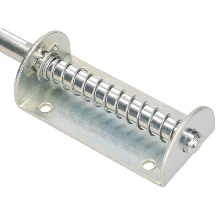 Verrou De Porte KOTARBAU Verrou De Porte Coulissante Avec Ressort, Fabriqué En Argent Inoxydable, Poignée En Caoutchouc, 400 Mm