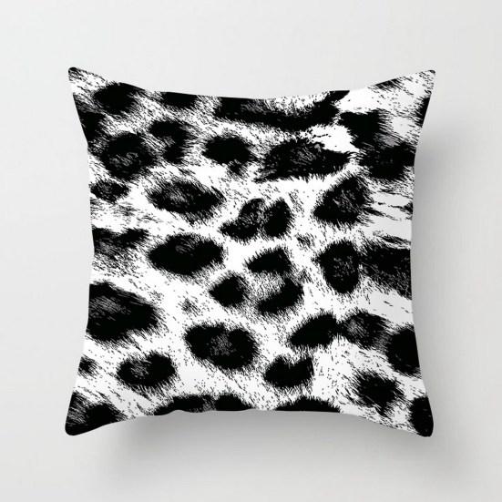 Throw Pillowcase Printed Cushion Cover with Hidden Zipper Wear Resistant Easy Maintenance Decorative Pillowslip
