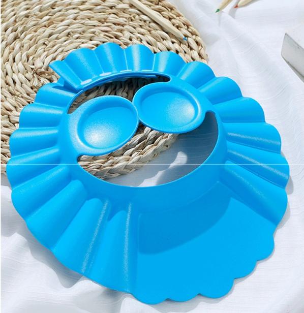 Ear-Protecting Children's Shampoo Cap Baby Shampoo Cap Girls' Infant Bathing Hat Kids' Waterproof Bath Cap Hair Washing (1 Piece)