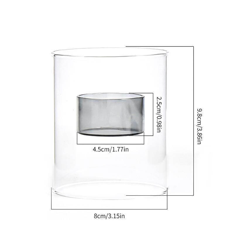 

1 шт. Подсвечник креативный красочный подсвечник романтический чехол для свечи украшение для ужина орнамент 4 цвета серый