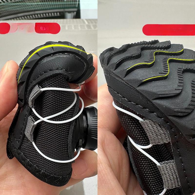 Winter Dog Shoes Warm Fleece Puppy Pet Shoes Waterproof Dog Snow Boots For Small Dogs Chihuahua Yorkie Teddy Shoes