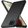Pack Coque - Samsung - A12 - Silicone Noir - Anti Choc - Verre Trempé