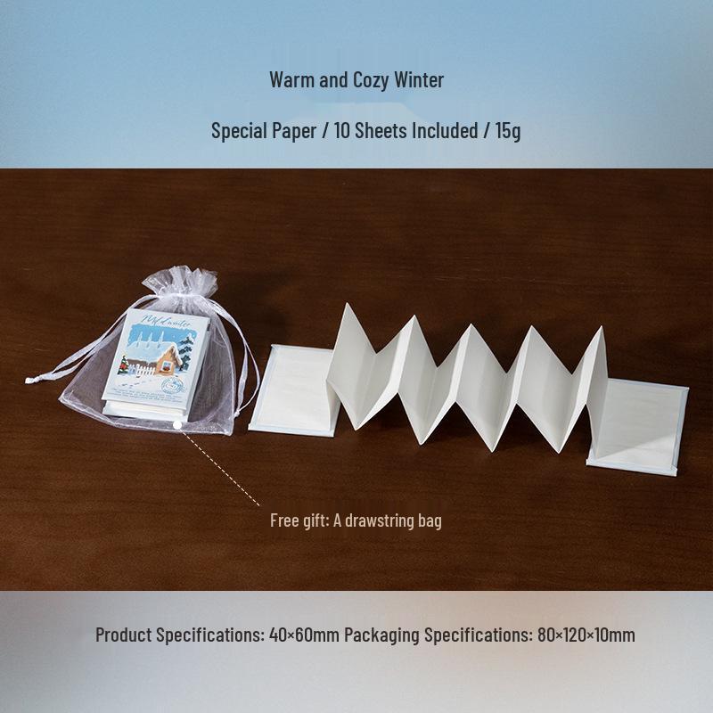 Four Seasons Ketchup Girl Mini Foldable Notebook Set - 4 Designs