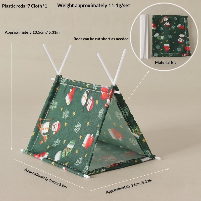 1:12 Scale Camping Tent Model Decoration Simulated Outdoor Tent Ornament Ob11 Doll Doll Small Tent Photo Props