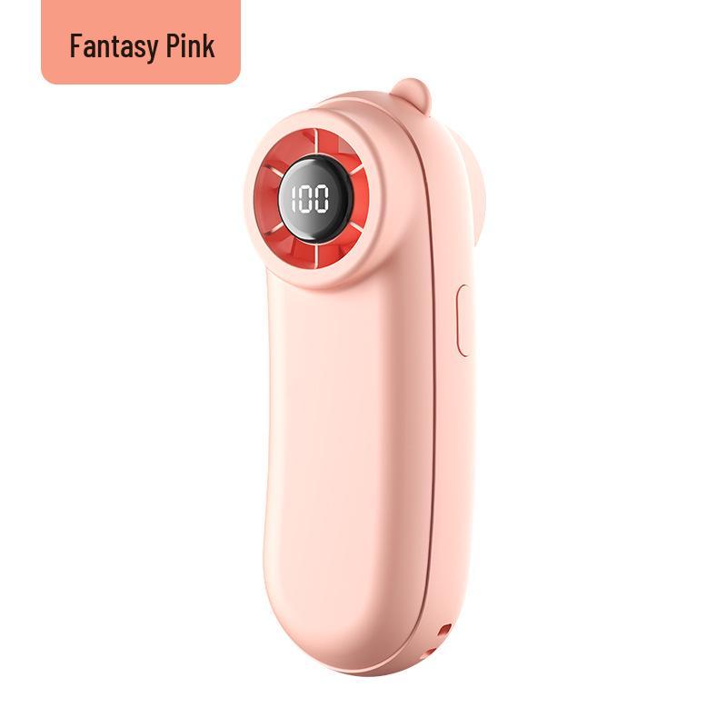 

26th Anniversary Model: Mini High-Speed 100-Speed Turbo Handheld Fan 5.6 x 5.6 x 11.7 cm рожевий