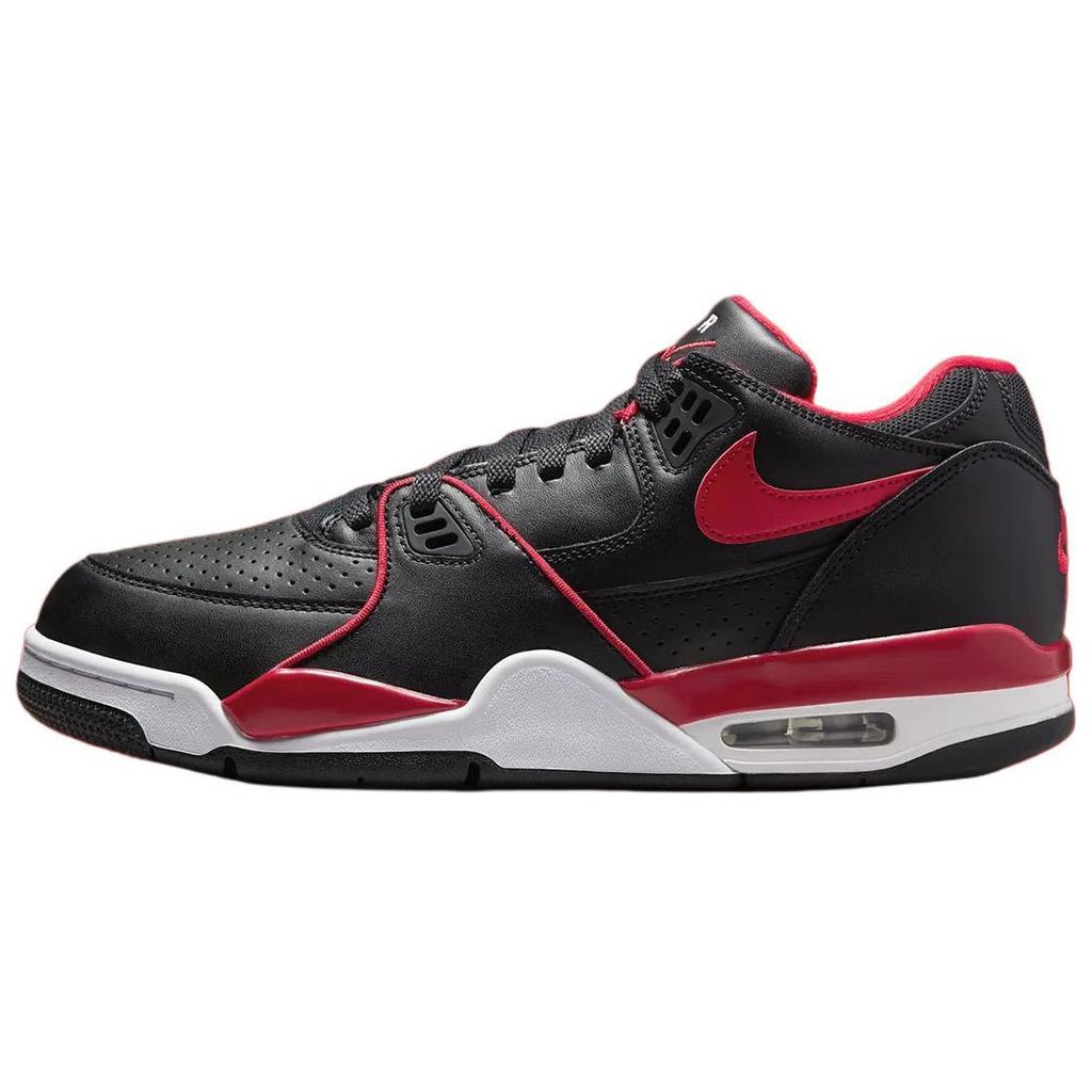 Nike Air Flight 89 Low Bred Unisex Sneakers Black Gym-Red White FZ3045-001