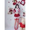 Christmas Lingerie Set Cute Bunny Cosplay Costume Halloween Party Pink Red Two Colors