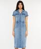 KANCAN Short Sleeve Midi Denim Dress Yusura