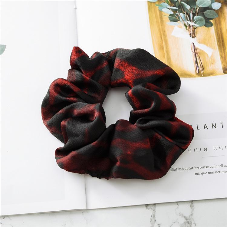Bold Leopard Animal Print Hair Scrunchies Wild Aesthetic Patterned Hair Ties High Elasticity Urban Fashion Style Headwear