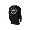 Nike Lebron Dri-Fit Rundhals Basketball Langarm T-Shirt Herren Tops Schwarz CV2080-010