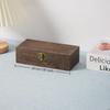 Antique Look Wooden Jewelry Box Rectangular Organizer for Vintage Rings Necklaces Gift Use