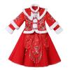 Vinter-Hanfu-klänning för flickor - Liten festlig outfit i kinesisk stil