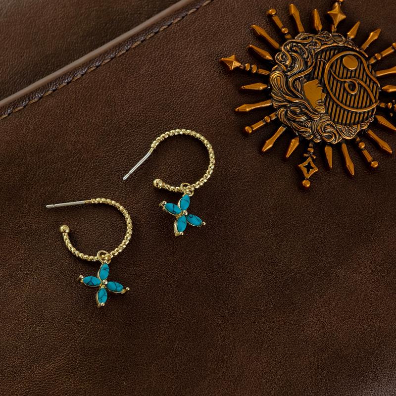 

Серьги-кресты в форме буквы C, серьги в стиле легкой роскоши, простые и сдержанные, модные, универсальные, персонализированные серьги