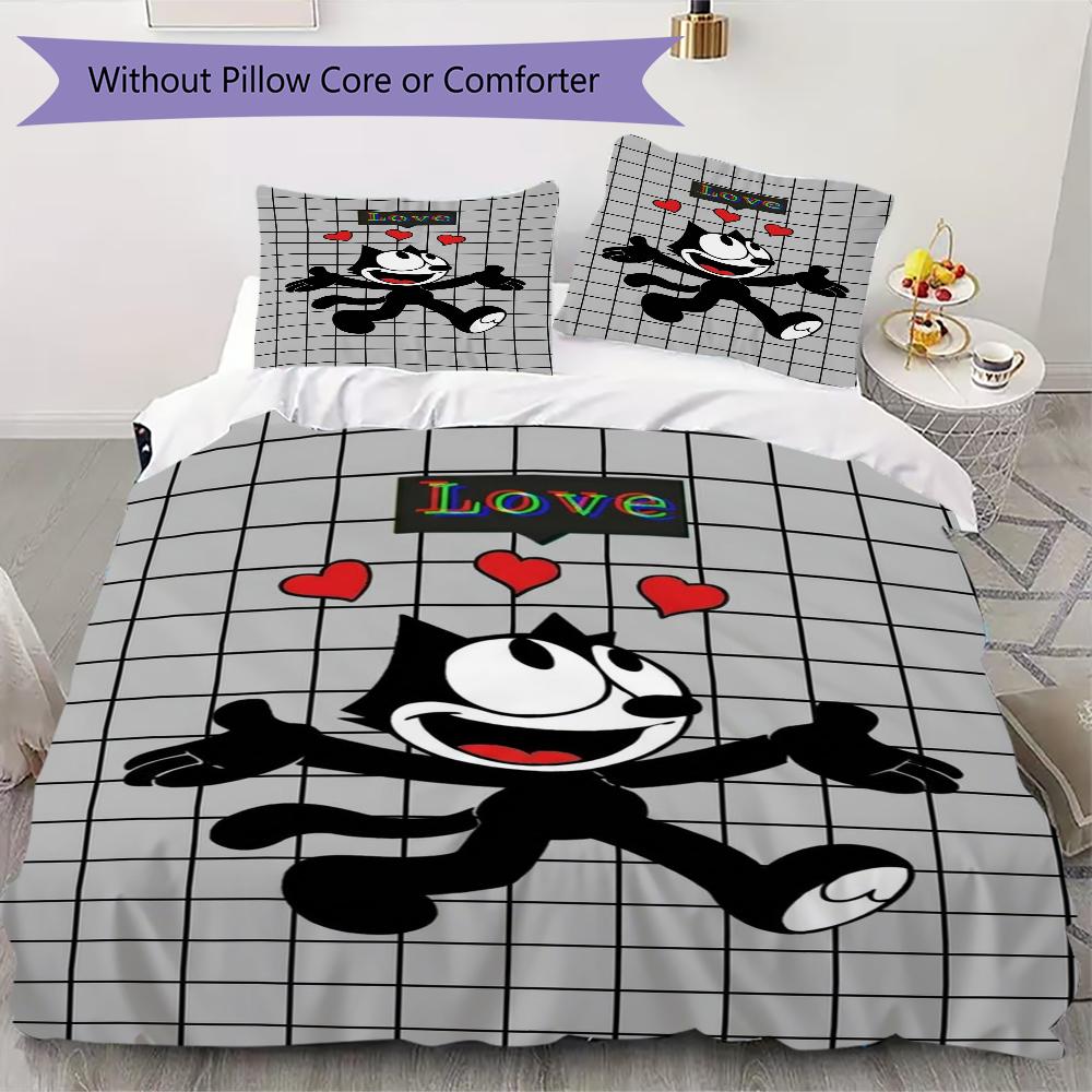 Felix the cat Pattern Bedding uilt