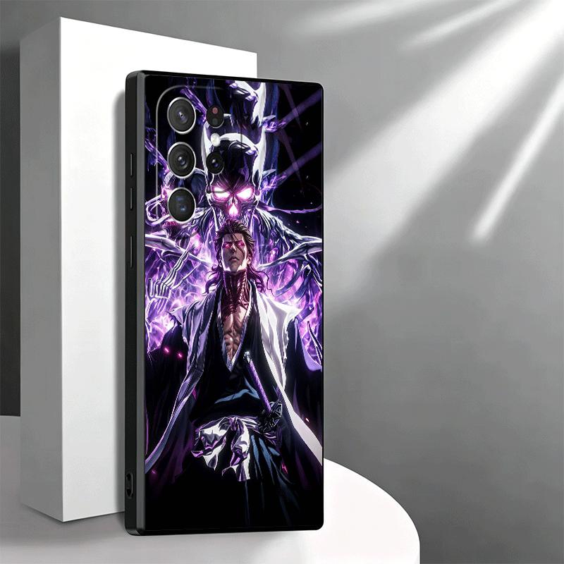 Bleach Aizen Sousuke Soft Phone Case for Samsung Galaxy S26 S25 Edge S24 Ultra S23 Plus S22 S21 FE S20 Black Cover Back Shell