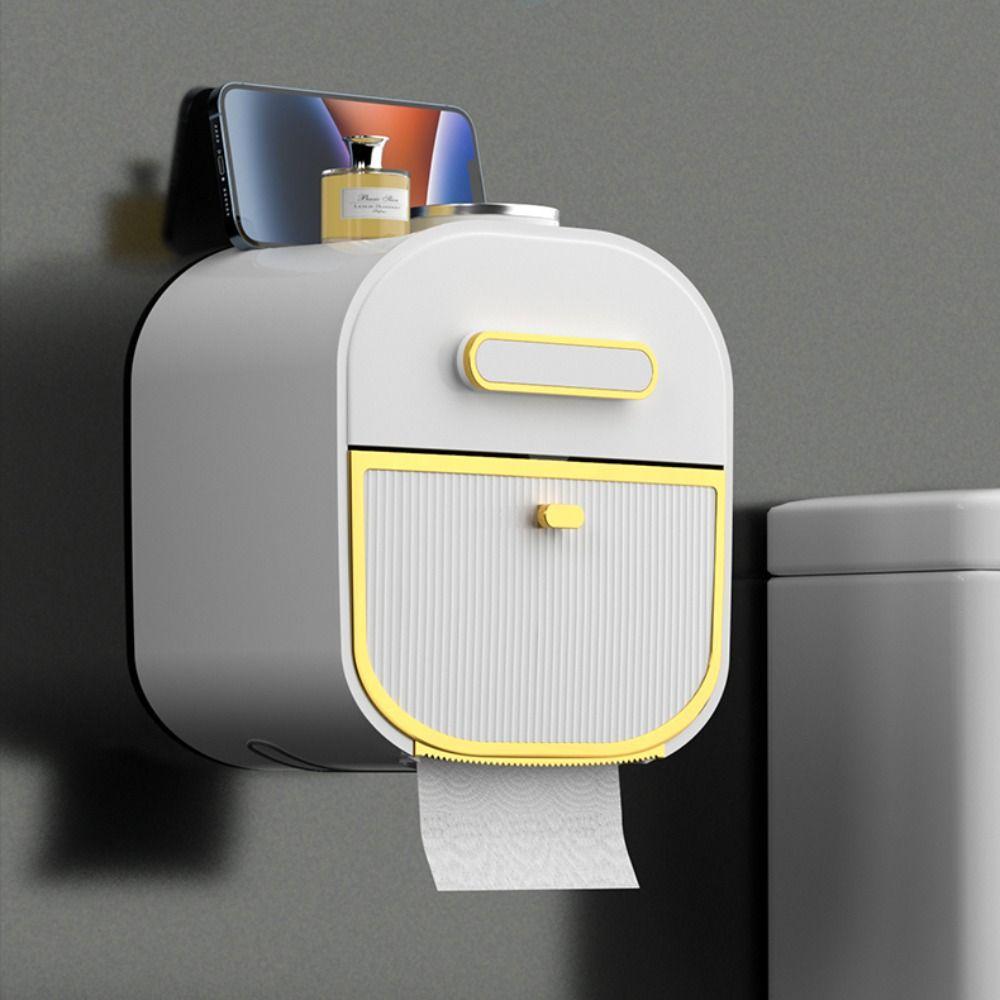 Convenient Installation Paper Towel Holder Waterproof Hanging Tissue Storage Rack  Hotel