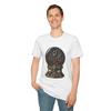 Apocalyptic Snow Globe Christmas Village Ruined Angel Unisex Softstyle T-Shirt