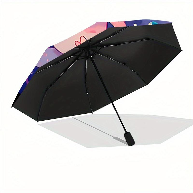 1pc Cute Axolotl Automatic Opening and Closing Umbrella - Lightweight 3-Fold Design, Suitable for Fans, Travel, Daily Use - Official Product, Int