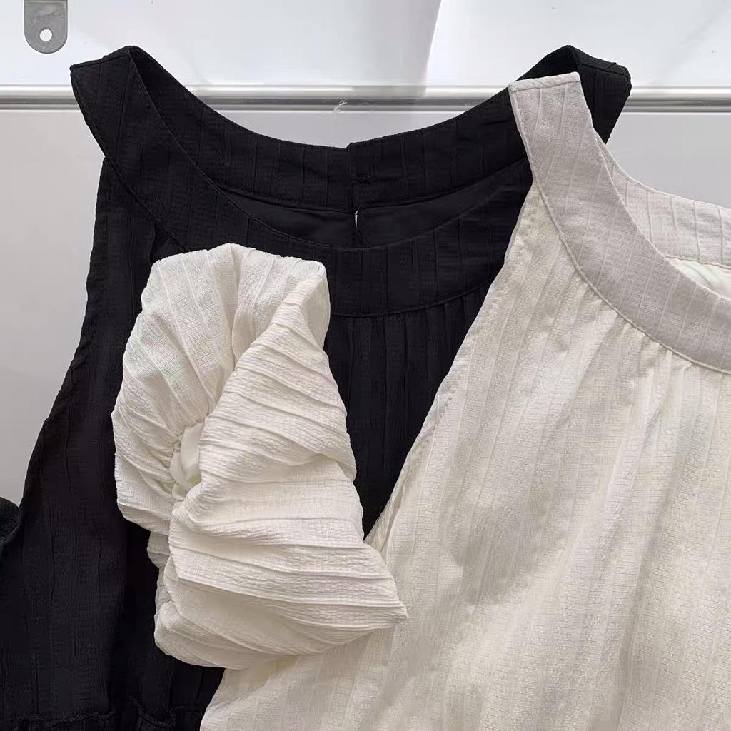 Maternity Off-Shoulder Mid-Length Fairy Dress – Gentle Summer Style, Conceals Belly, Perfect for Moms Not Showing Pregnancy