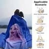 1pc, Elsa Frozen Princess Blanket Soft & Cozy Throw for Home Decor, Couch Cover, Outdoor Use, Travel, Camping, Car, Beach, Office Nap