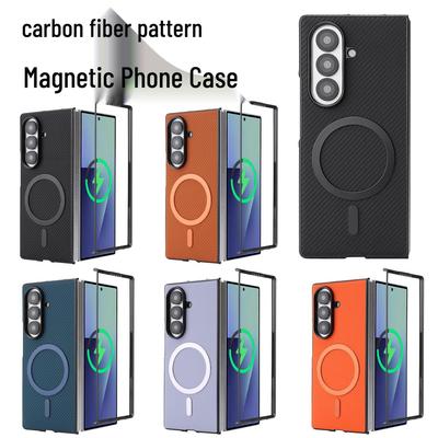 Carbon Fiber Magnetic Anti-Drop Case for Samsung Z Fold3/4/5/6/7