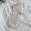 Spring Summer Cotton Ruffle Ankle Socks Lolita  Girls Cute Kawaii Stockings Breathable Thin Loose Middle Tube Socks Japanese Sox