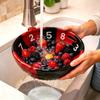 Automatic Fruit Washing Bowl Non-toxic Quick Drain Berry Washing Drain Bowl for Fruit Salad Prep Modern Elegant Christmas Gift