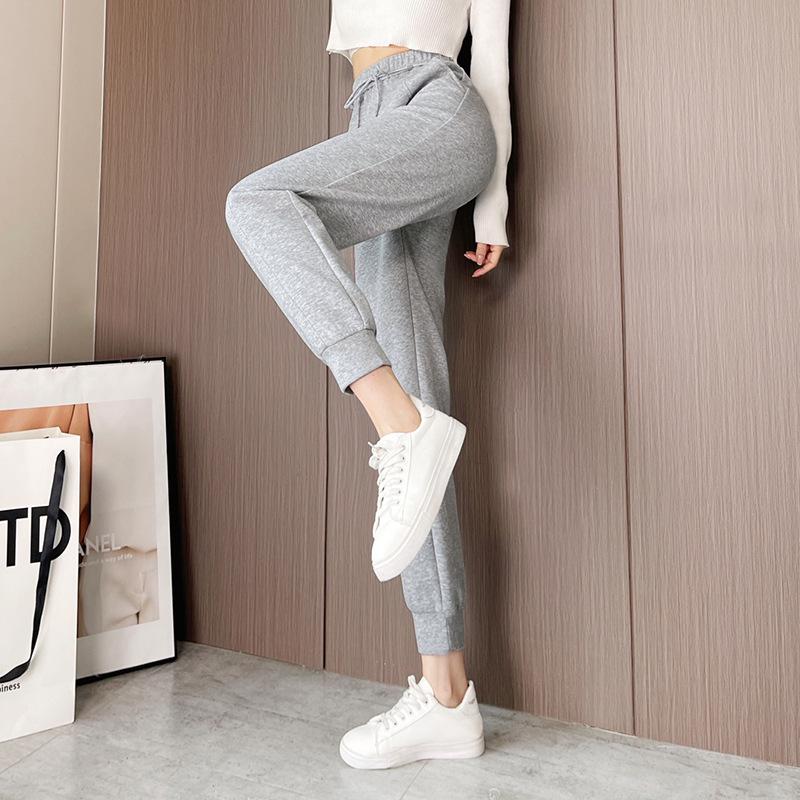 High Waist Tapered Casual Harem Pants: Autumn & Winter Slimming Drape XL