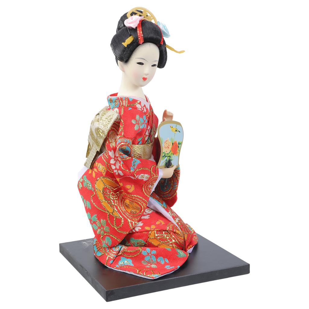Vintage Asiatische Geisha Puppe 12 Zoll Traditioneller Japanischer Typ Kimono Figur für Wohnzimmer Dekoration