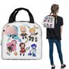 Vocaloid Chibi Chaos! Miku Insulated Lunch Bag for Women Kids Leakproof Food Boxes Thermal Lunch Box Tote