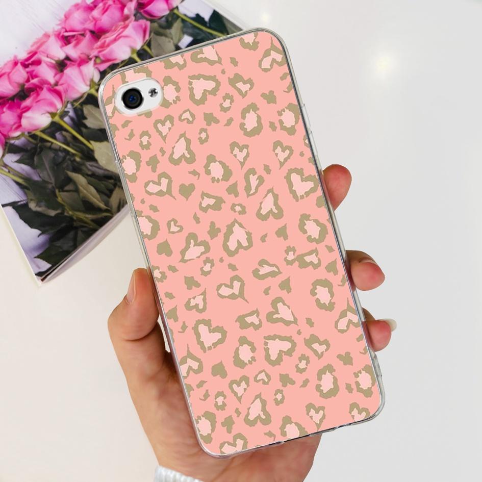For iPhone 4 Case 3.5" Cute Cartoon Leopard Transparent Silicone Soft Cover For iPhone 4s iPhone4 Funda iPhone4s Shockproof Capa