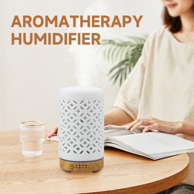 Coin Aroma Diffuser 100ml Desktop Essential Oil Diffuser Timing Function Ultrasonic Air Humidifier with LED Night Lights