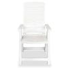 VidaXL Chaises inclinables de jardin 6 pcs Plastique Blanc