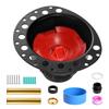 ABS Freestanding Tub Drain Kit, 2 Brass Tail Pipes, Bathtub Drain Rough-in Kit, with ABS Adapter of Tailpiece