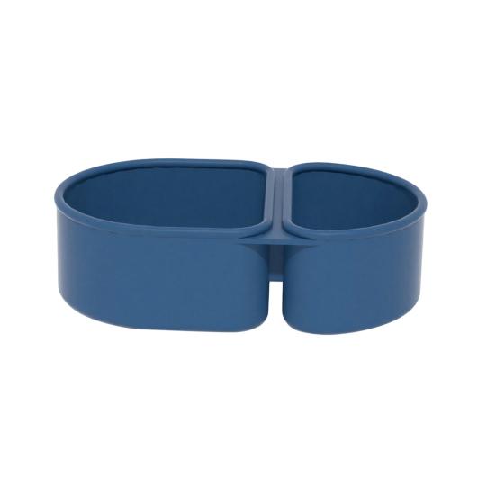 Silicone Microwave Lunch Box with Divided Compartments Foldable Bento Box for Office Travel Food-Grade Leak-Proof BPA-Free Meal Prep Container