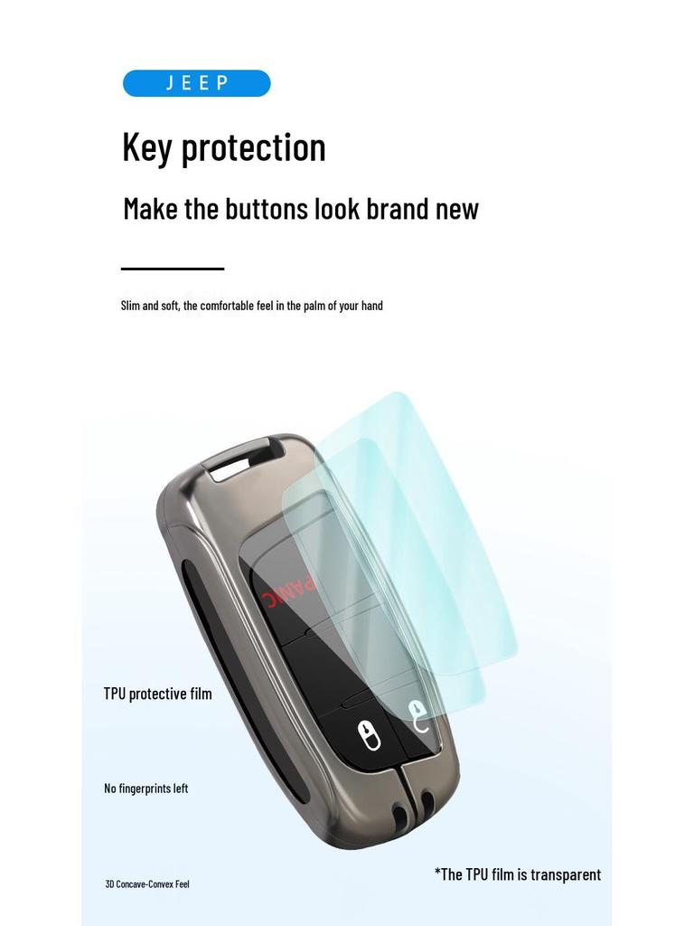 Jeep Compass Cherokee Renegade Grand Cherokee Commander Key Case Shell