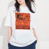 Uniqlo T-shirt Unisex Girocollo Manica Corta Stampa Anime Mickey E Keith Haring Top Bianchi 461337-00