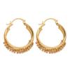 European and American exaggerated three-layer diamond-encrusted hollow earrings, simple temperament geometric earrings, high-end earrings