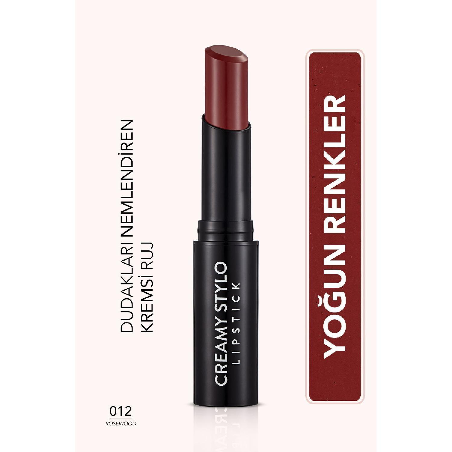 

Semi Gloss Stick Lipstick - Creamy Stylo Lipstick -012 Rosewood-8682536013727